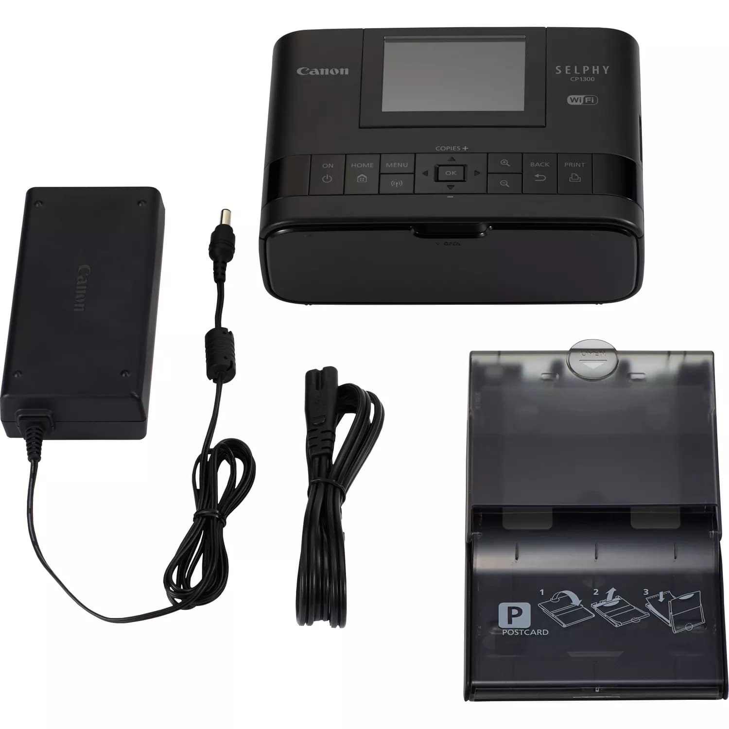 מדפסת ‏תמונות Canon SELPHY CP1300 קנון - צבע שחור יבואן רשמי