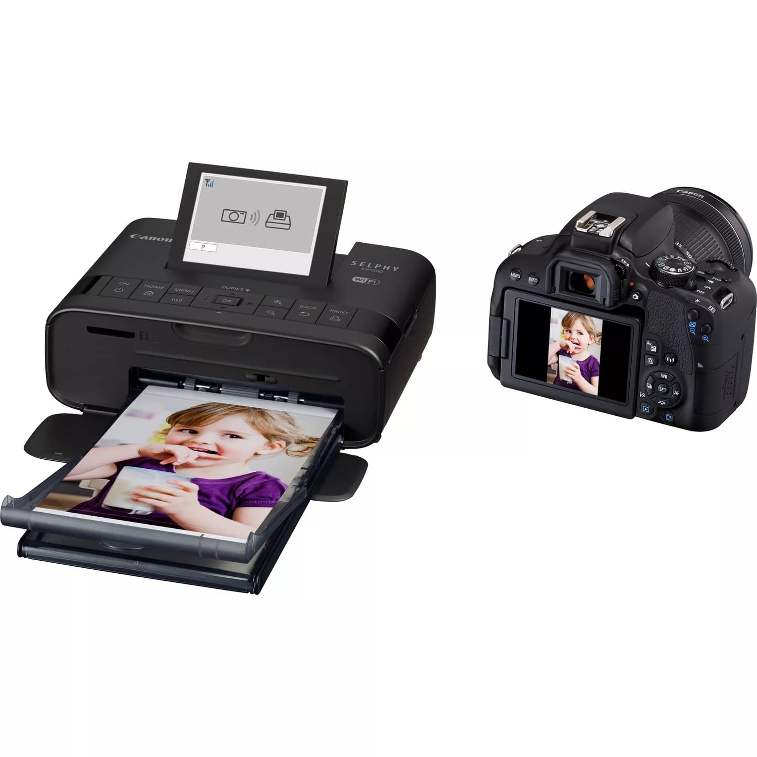 מדפסת ‏תמונות Canon SELPHY CP1300 קנון - צבע שחור יבואן רשמי
