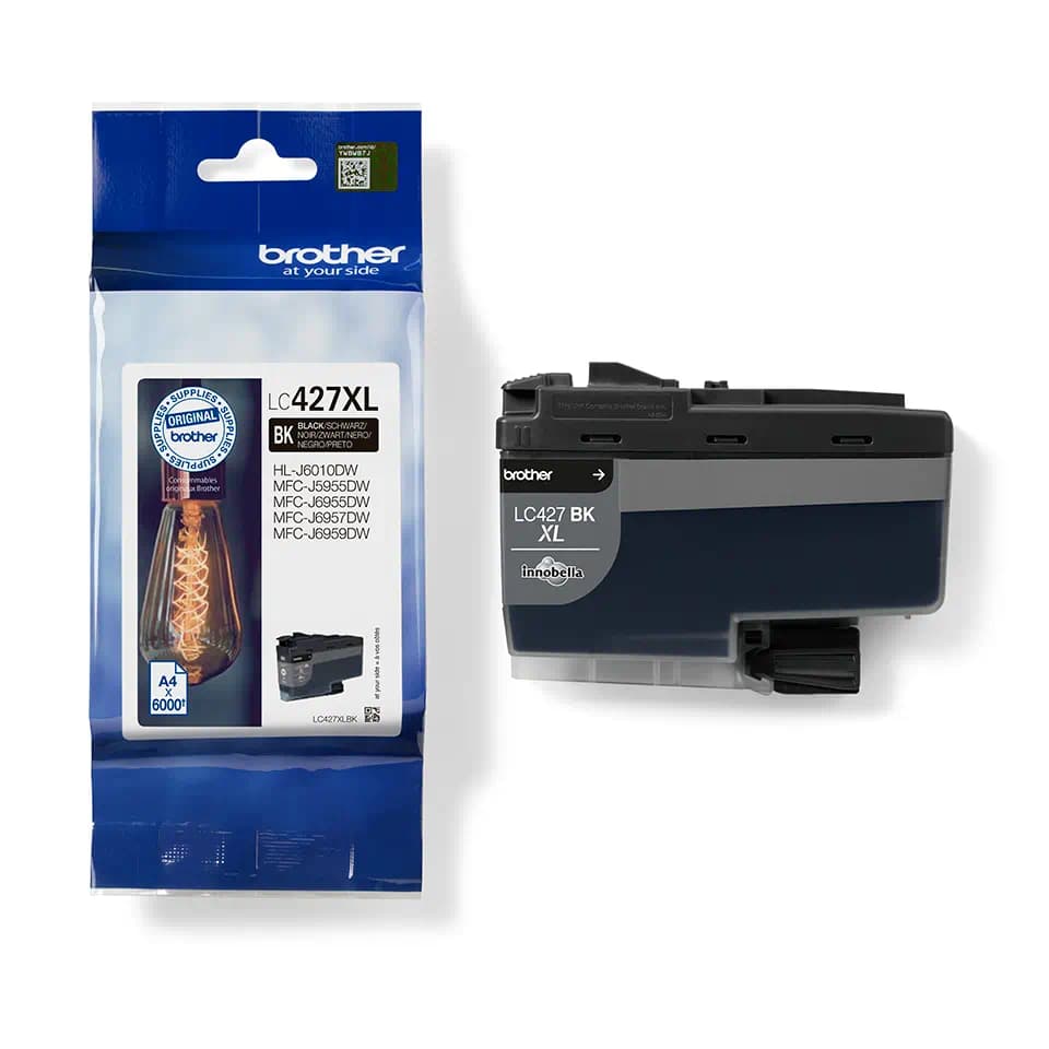 דיו שחור מקורי Brother LC-427XLBK בראדר (6,000 דף)
