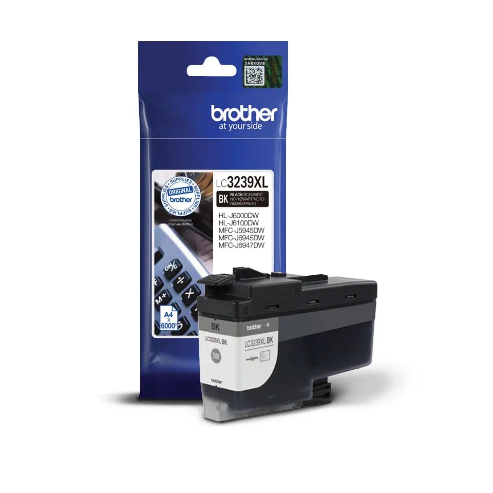 דיו שחור מקורי Brother LC-3239XLBK בראדר (6,000 דף)