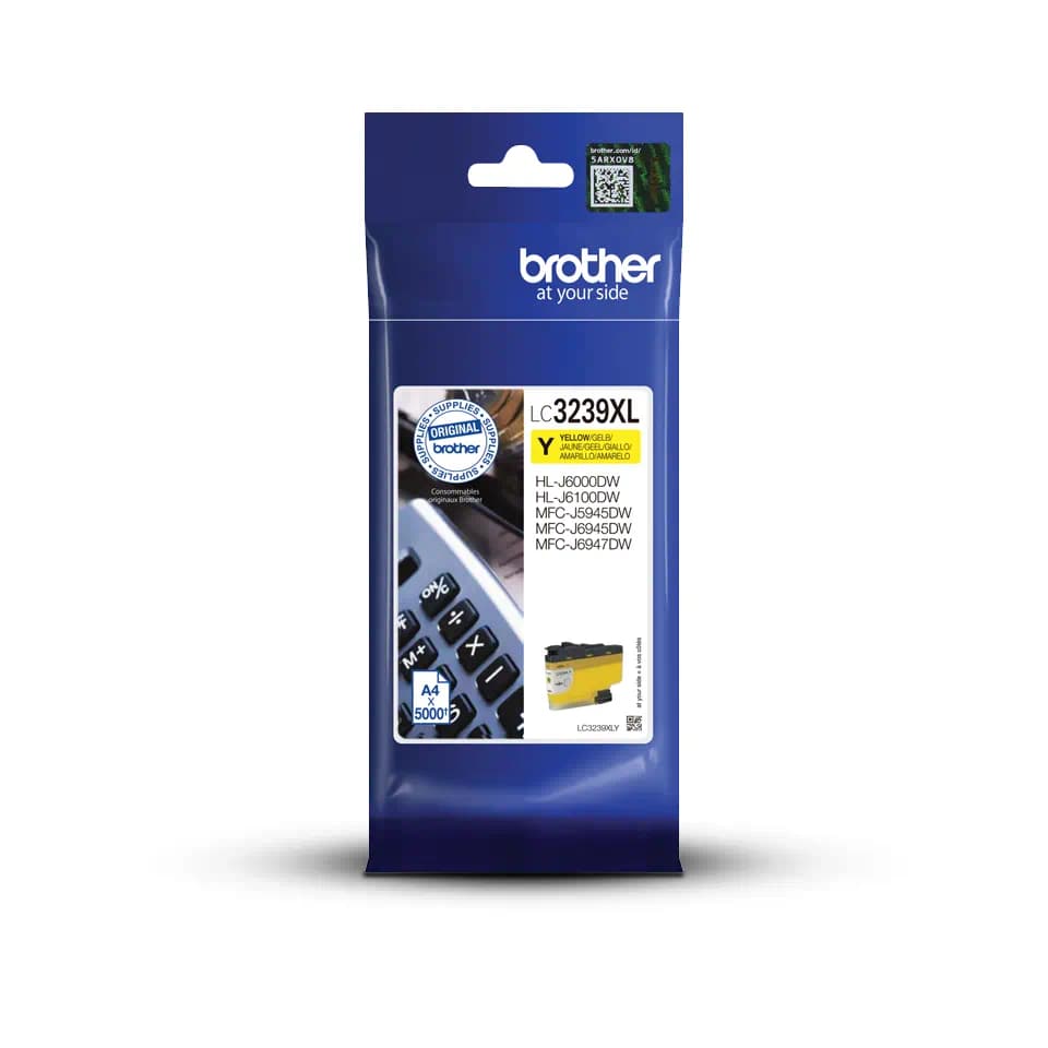 דיו צהוב מקורי Brother LC-3239XLY בראדר (5,000 דף)