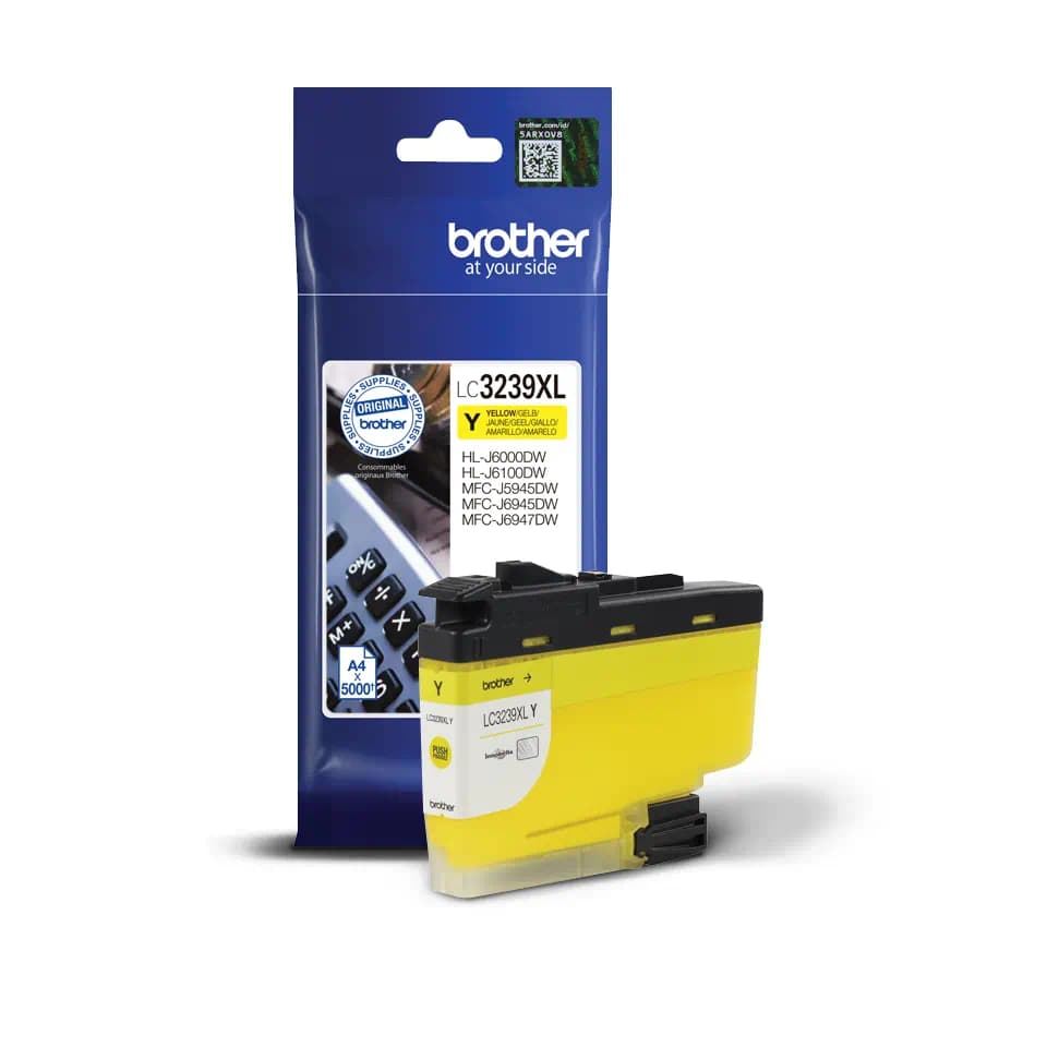 דיו צהוב מקורי Brother LC-3239XLY בראדר (5,000 דף)