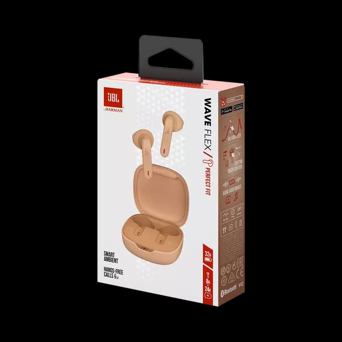 אוזניות ‏אלחוטיות JBL Wave Flex TWS בז`