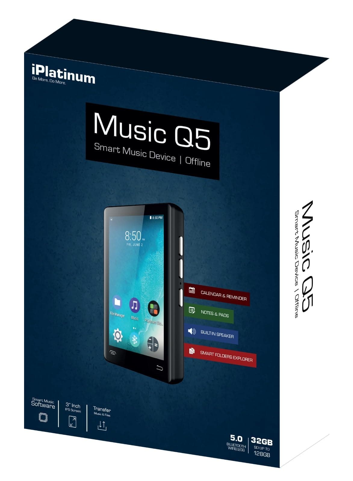 נגן  מסך מגע IPLATINUM MUSIC Q5 32GB שחור