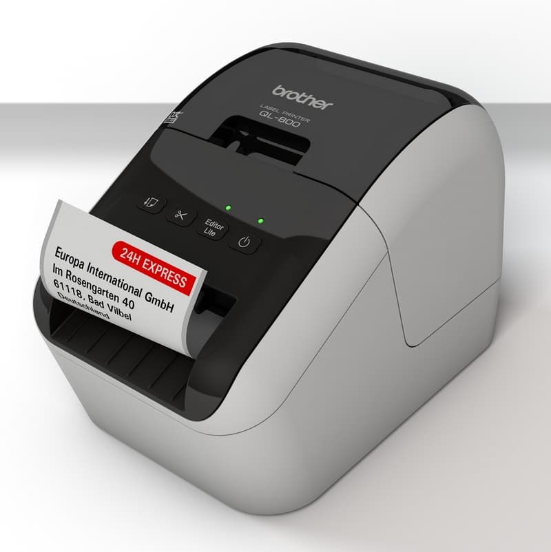 מדפסת מדבקות Brother QL-800 בראדר (בעלת יכולת הדפסה בשחור ואדום)