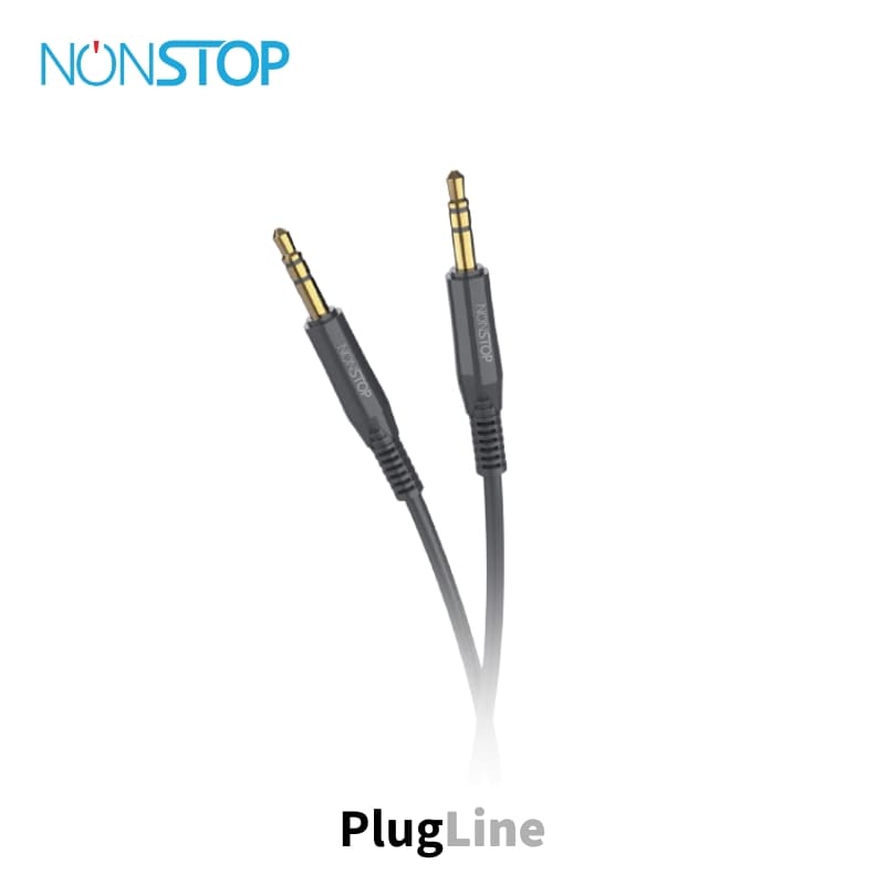 כבל NONSTOP PlugLine AUX 3.5mm 1m שחור