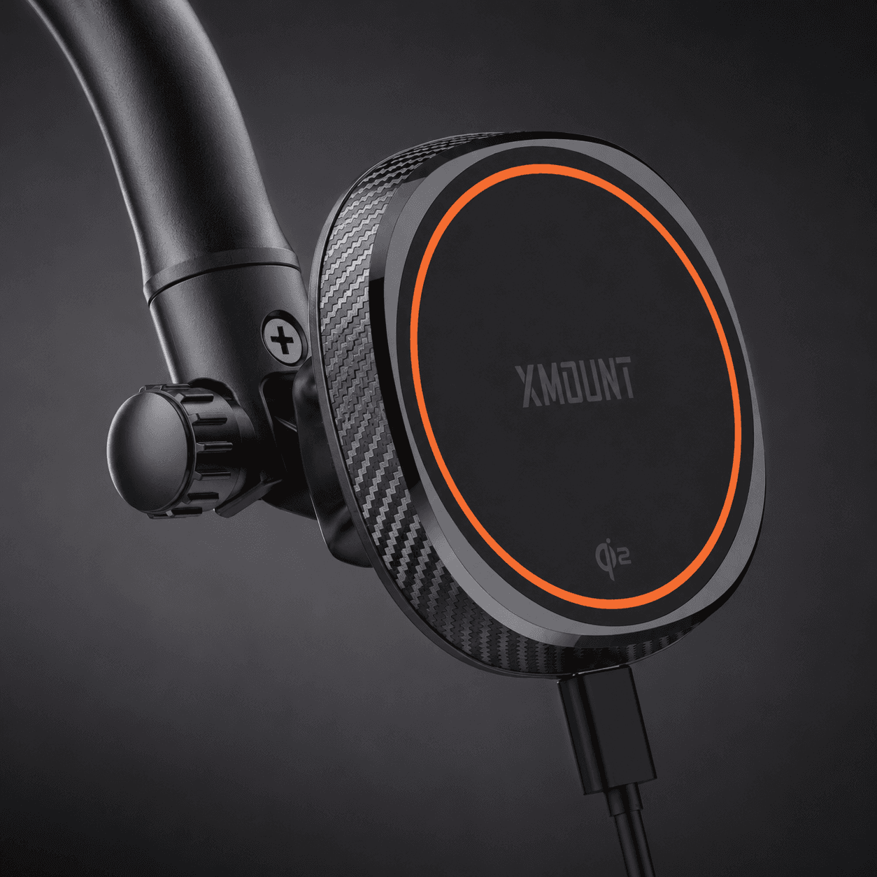 מעמד לרכב טעינה אלחוטית למסך/דשבורד XMOUNT XM-Power 02