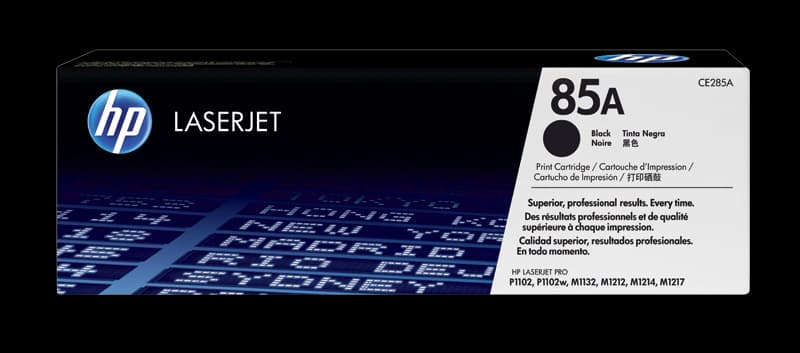 טונר שחור מקורי HP CE285A 85A (הספק 1,600 דף)