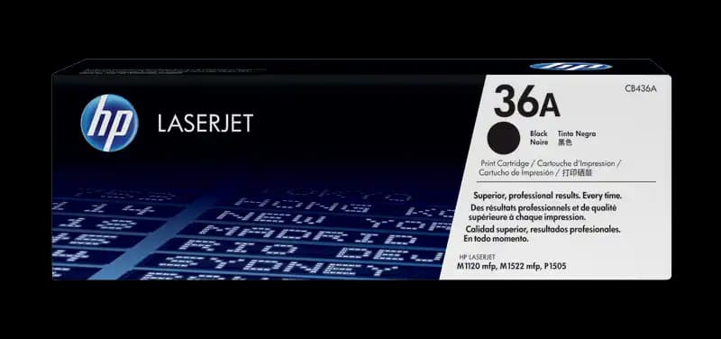 טונר שחור מקורי HP CB436A 36A (הספק 2,000 דף)