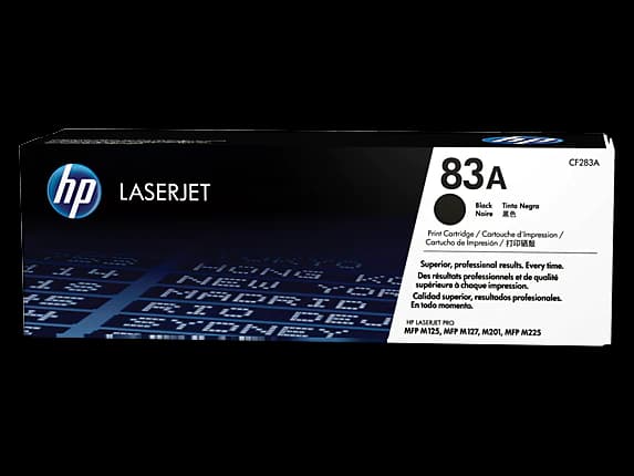 טונר שחור מקורי HP CF283A 83A (הספק 1,500 דף)