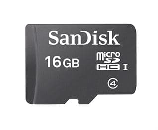כרטיס זיכרון SanDisk 16GB microSDHC