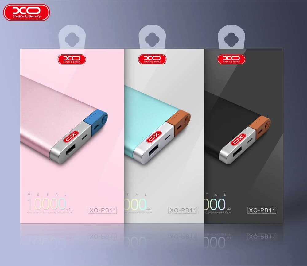 מטען נייד XO PB11 10,000mAh ירוק