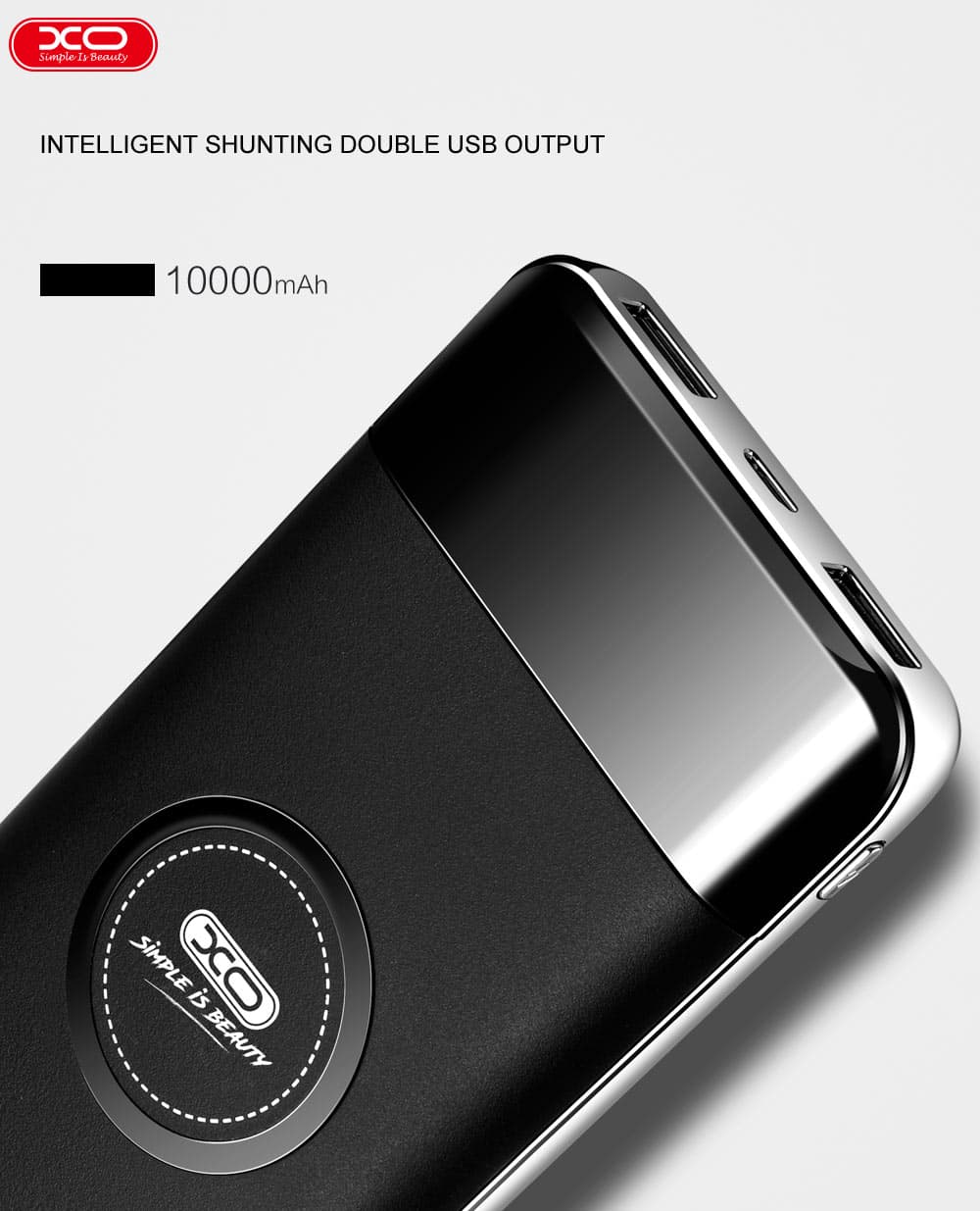 מטען נייד אלחוטי XO PB29 10,000mAh שחור