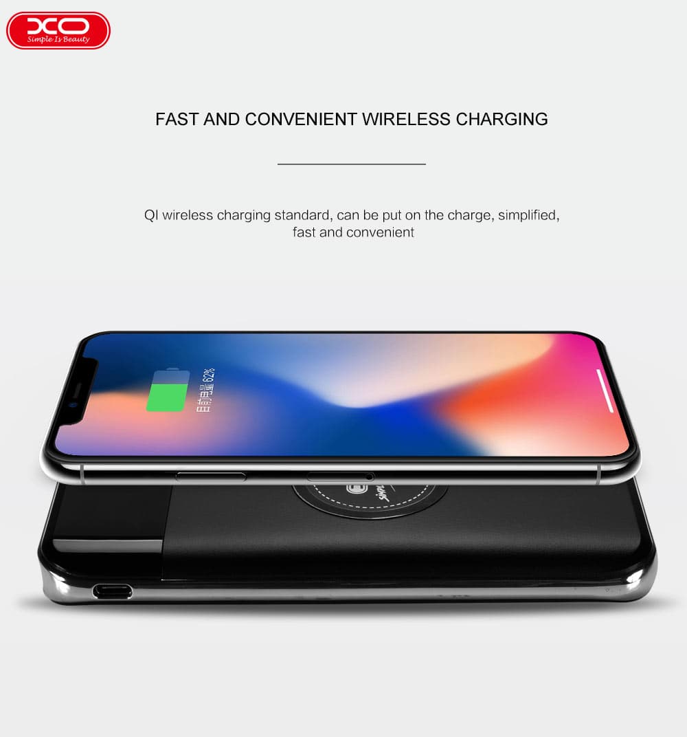 מטען נייד אלחוטי XO PB29 10,000mAh שחור