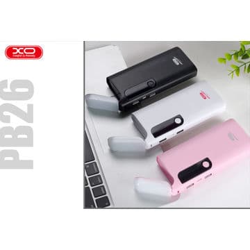 מטען נייד עם פנס XO PB26 15,000mAh שחור
