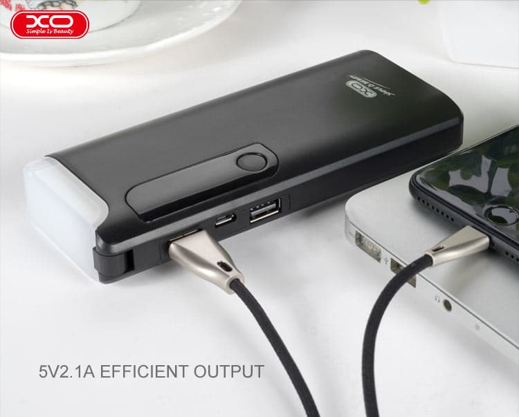 מטען נייד עם פנס XO PB26 15,000mAh לבן