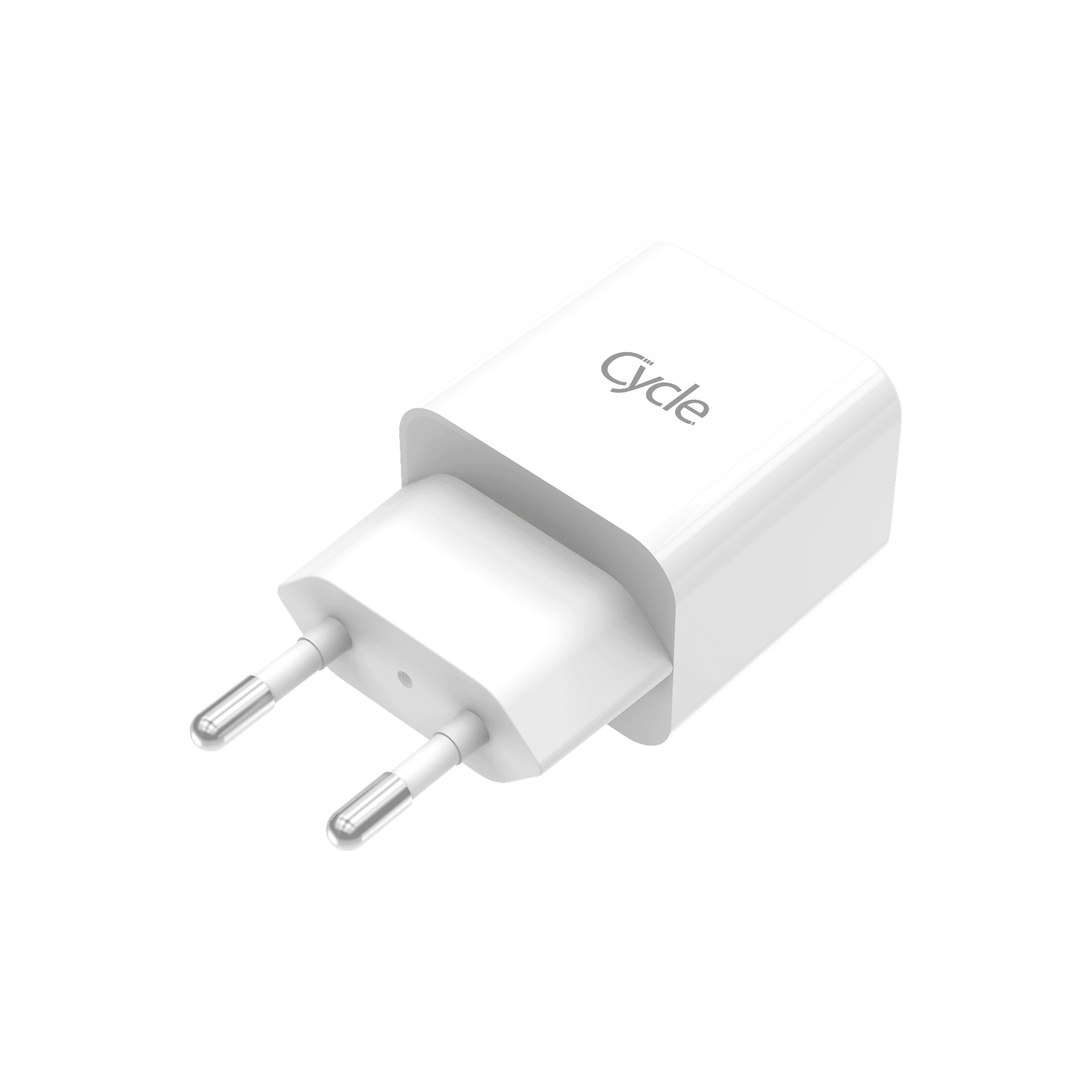 מטען קיר Cycle CYH2A-T עם 2 יציאות USB + כבל Type-C