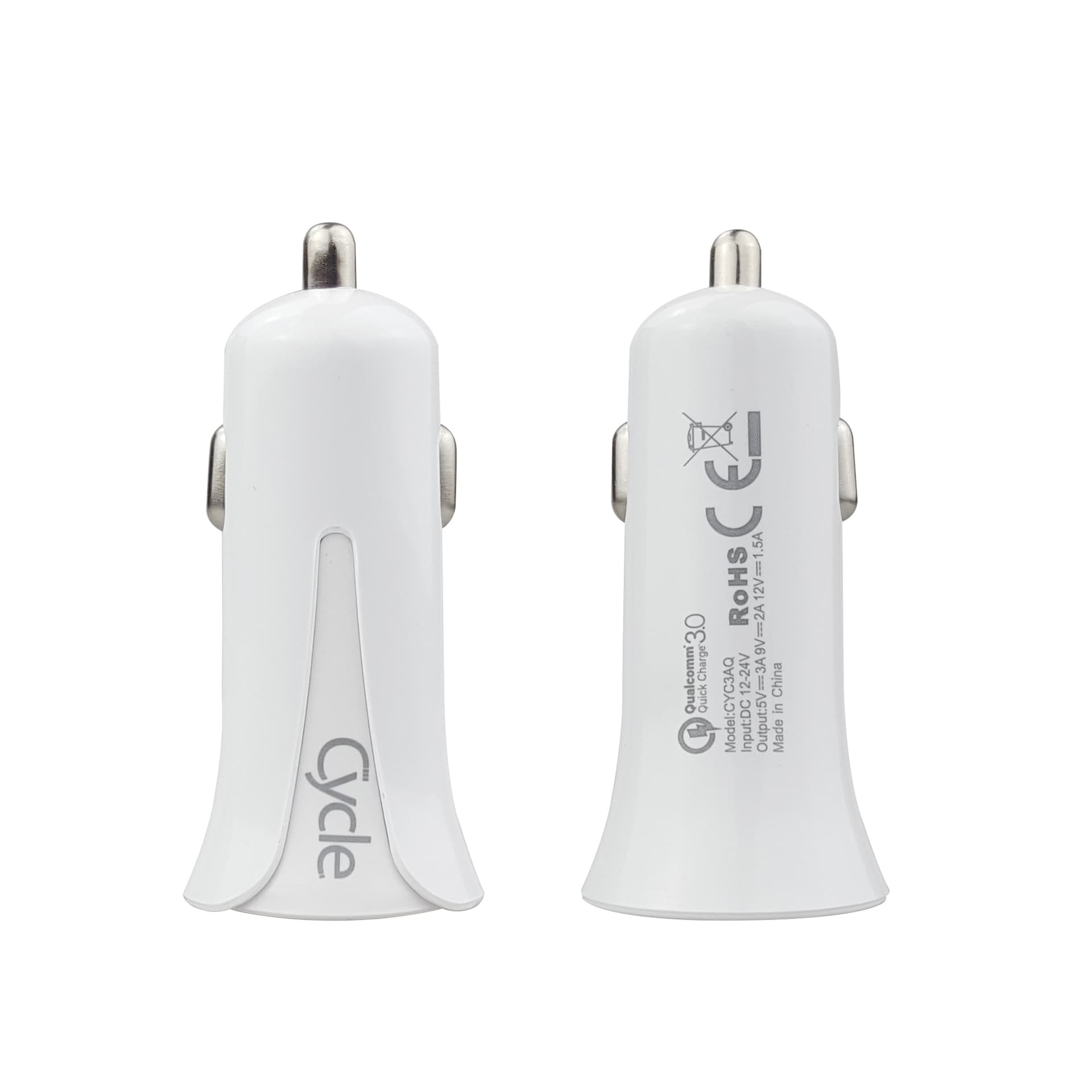 מטען רכב מהיר Cycle עם יציאת USB בתקן QC3.0 18W דגם CYC3AQ