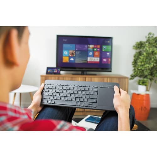מקלדת עם משטח מגע Microsoft All-in-One Media Keyboard N9Z-00015 מיקרוסופט