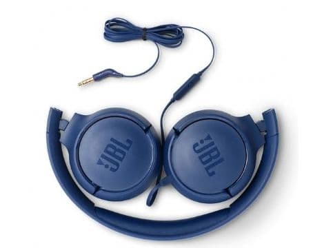 אוזניות ‏חוטיות JBL Tune 500 כחול (יבואן מקביל)