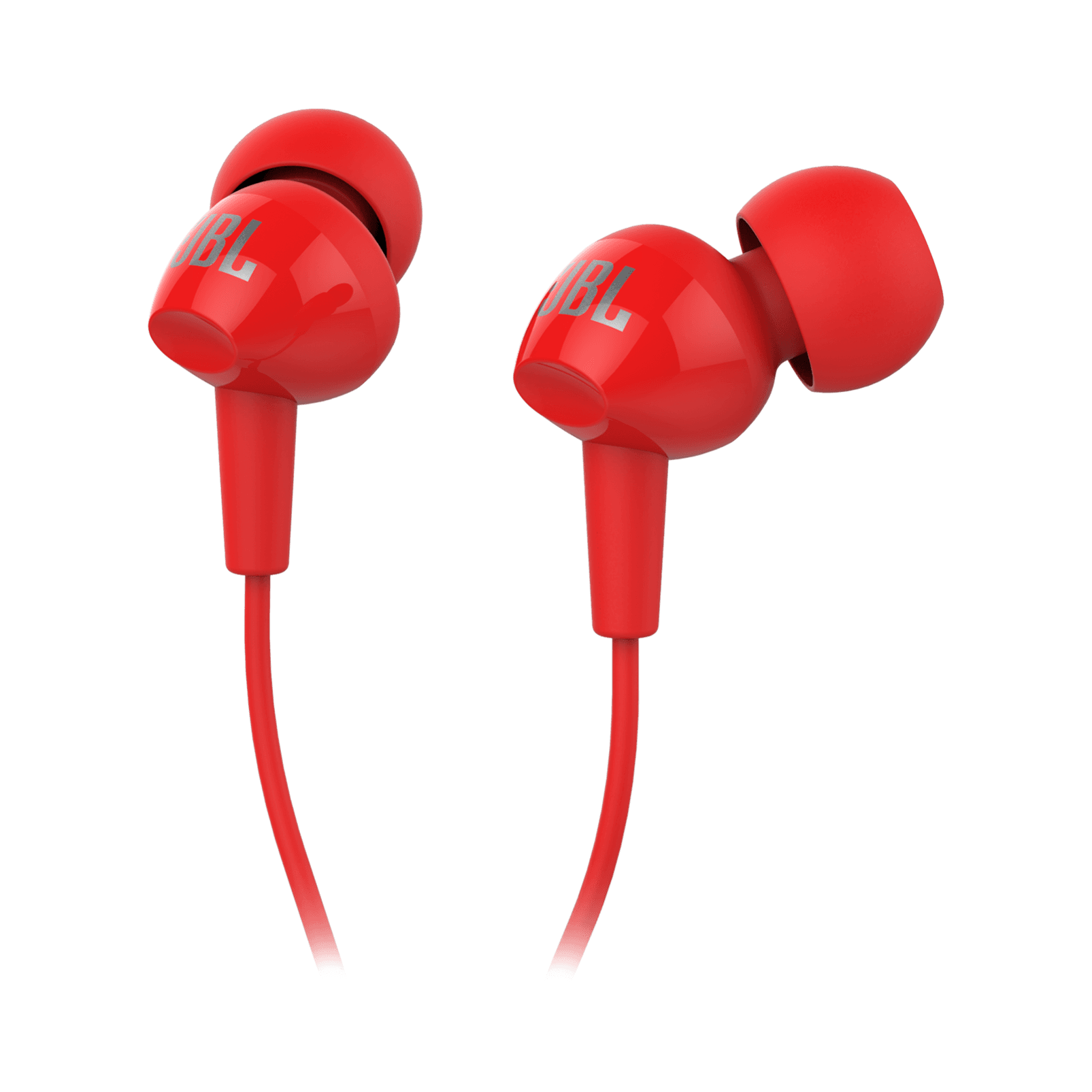 אוזניות ‏חוטיות JBL C100SI אדום - יבואן רשמי