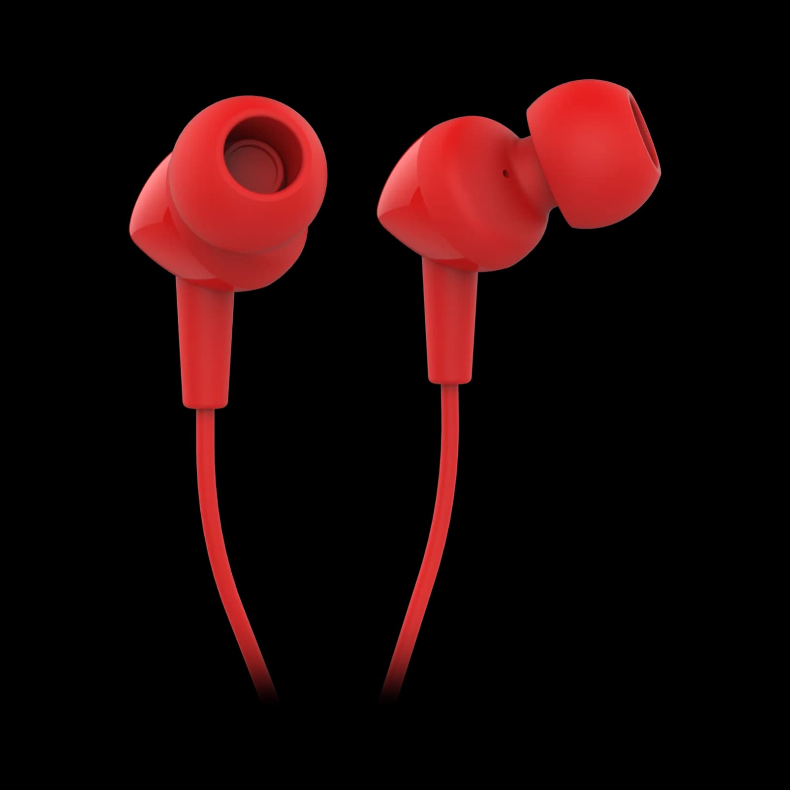 אוזניות ‏חוטיות JBL C100SI אדום - יבואן רשמי