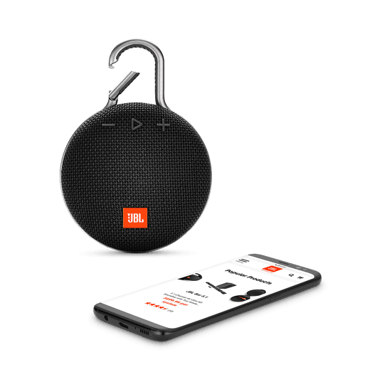 ‏רמקול נייד JBL Clip 3 שחור