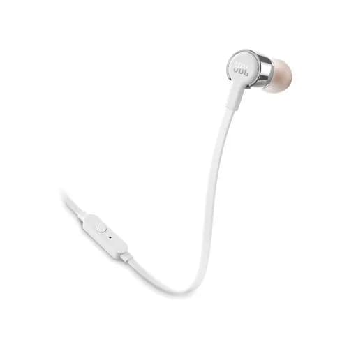 אוזניות ‏חוטיות JBL T210 אפור/לבן - יבואן רשמי