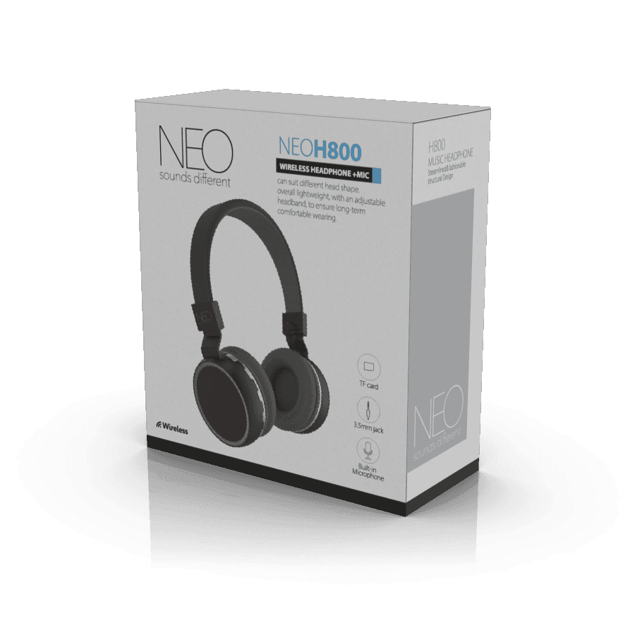 אוזניות קשת אלחוטיות NEO H800 שחור