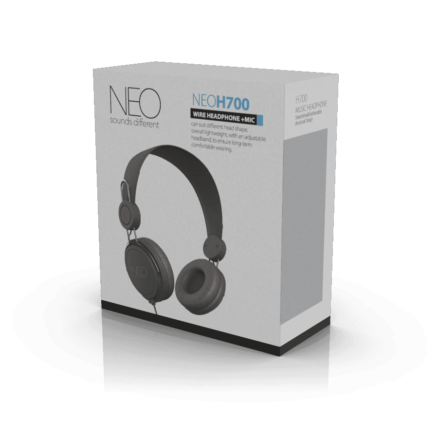 אוזניות קשת חוטיות NEO H700 שחור