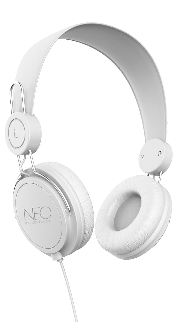 אוזניות קשת חוטיות NEO H700 לבן
