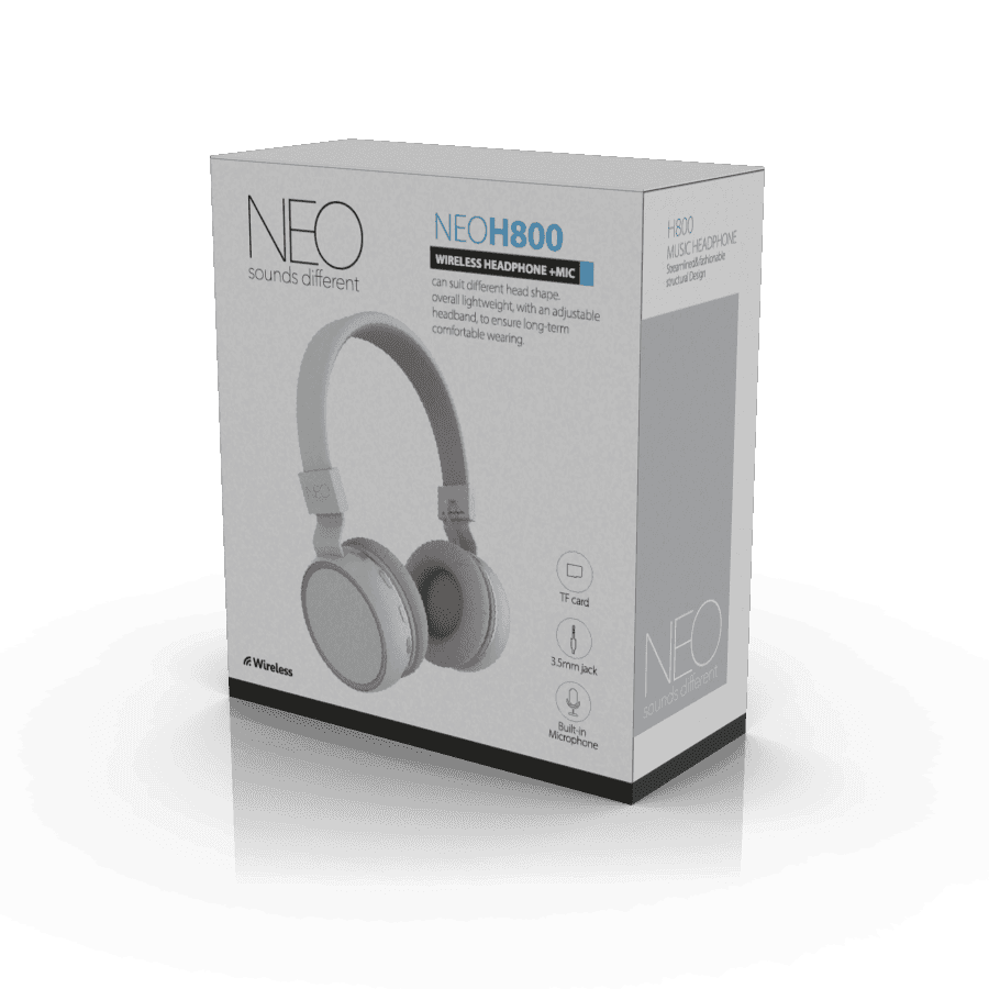 אוזניות קשת אלחוטיות NEO H800 לבן
