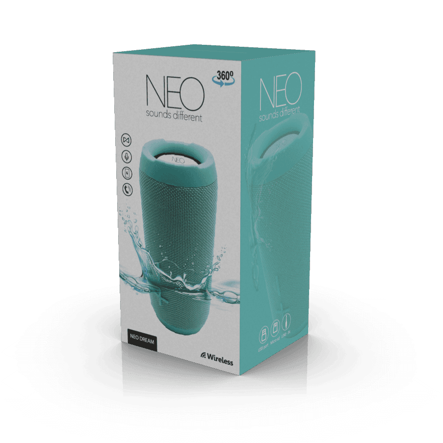 רמקול נייד NEO DREAM טורקיז