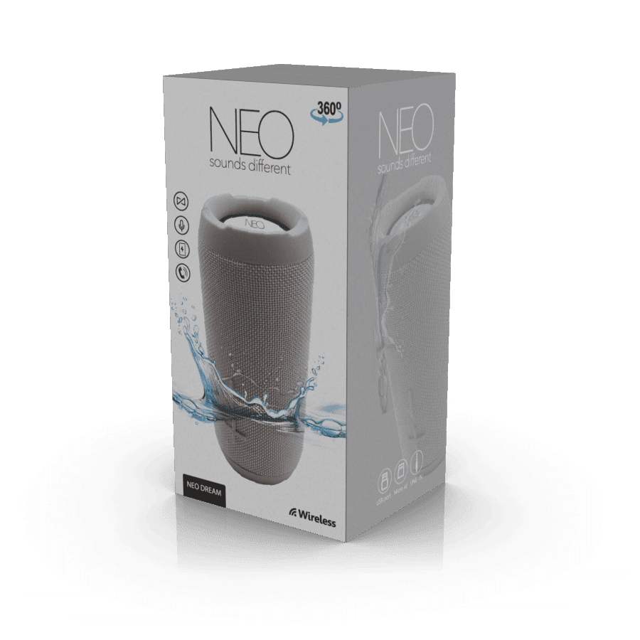 רמקול נייד NEO DREAM אפור