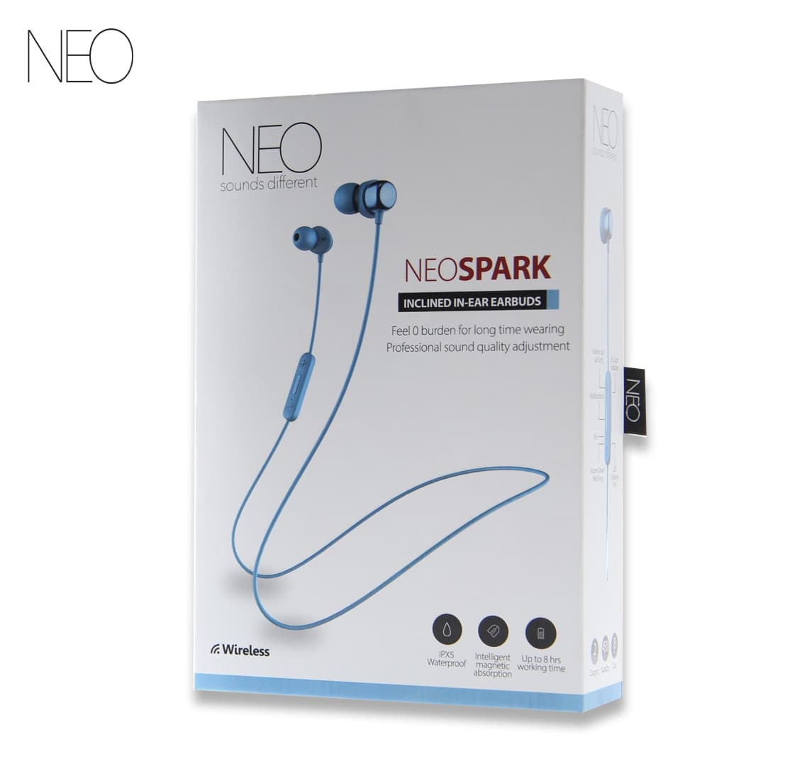 אוזניות ספורט אלחוטיות NEO SPARK כחול