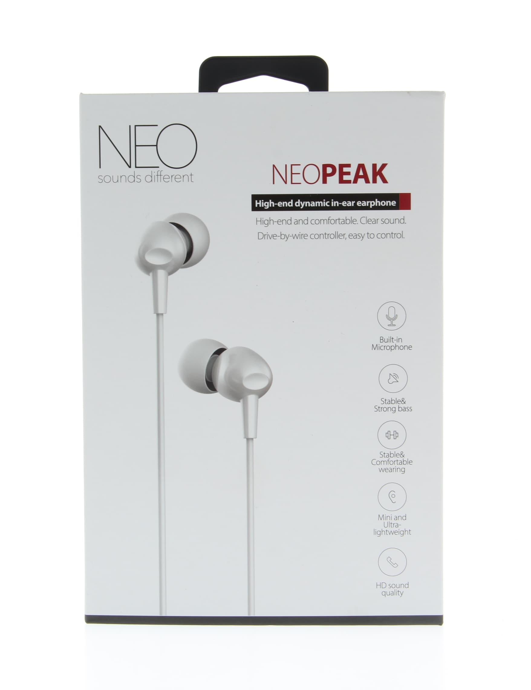 אוזניות חוטיות NEO PEAK לבן