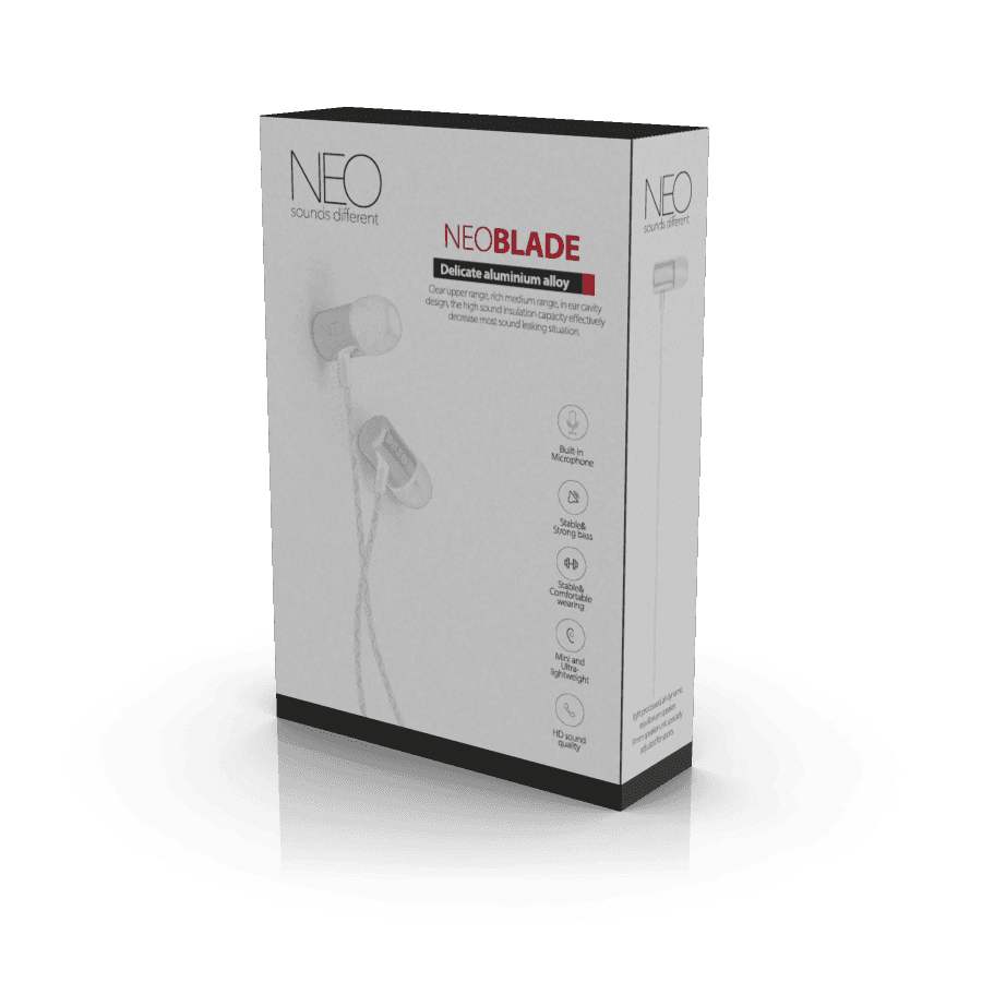 אוזניות חוטיות NEO BLADE כסף