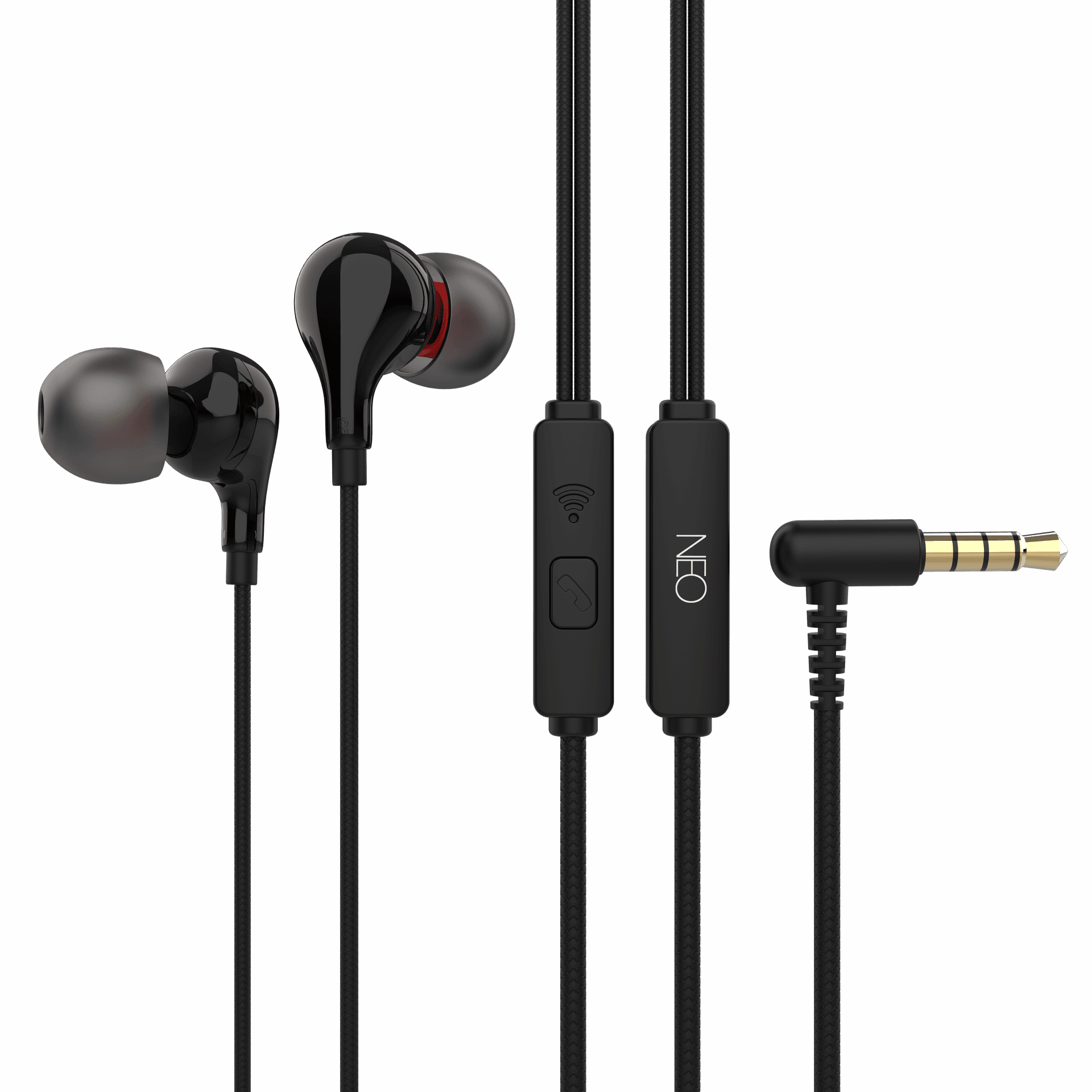 אוזניות חוטיות NEO Inspire שחור
