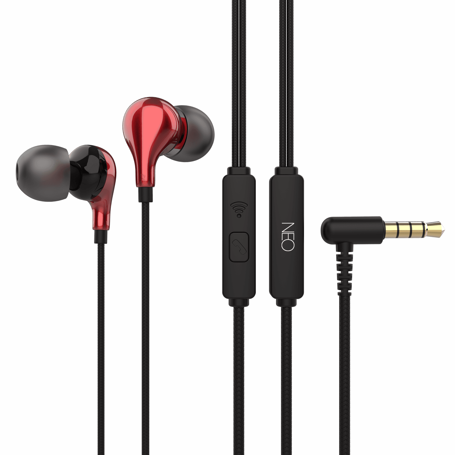 אוזניות חוטיות NEO Inspire אדום