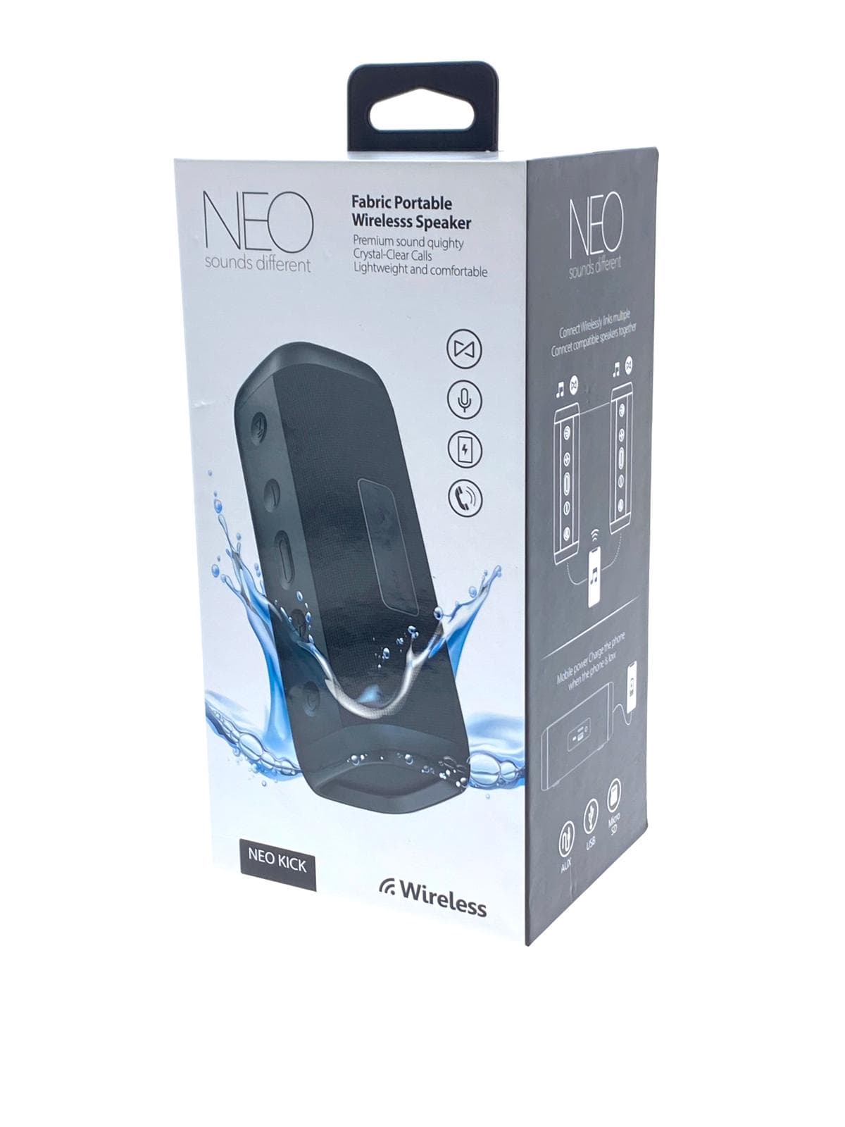 רמקול נייד NEO KICK שחור