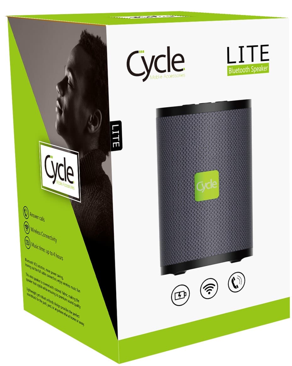 רמקול נייד Cycle LITE אפור