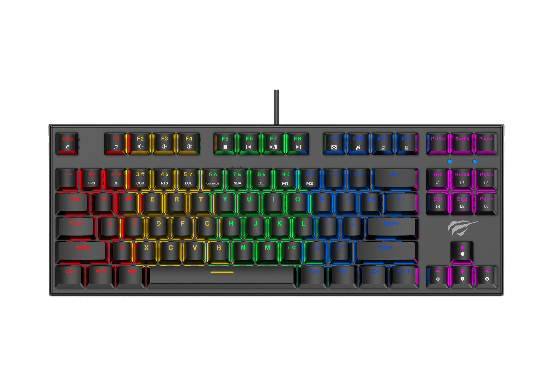 מקלדת גיימינג מכנית KB857L