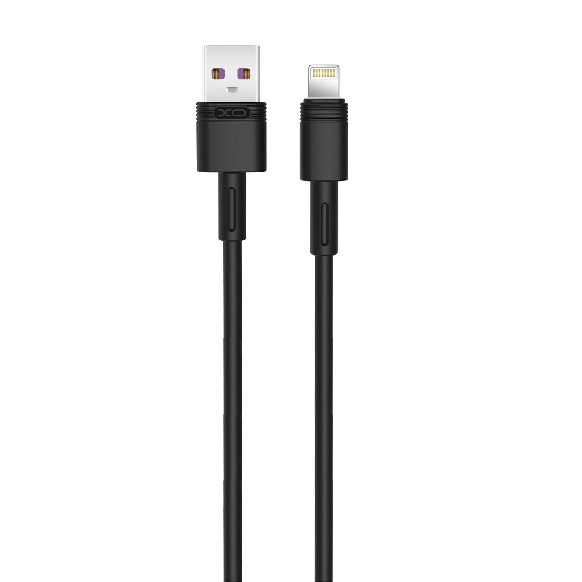 כבל טעינה והעברת נתונים לאייפון/אייפד XO NB-P156 Lightning באורך 1 מטר - שחור