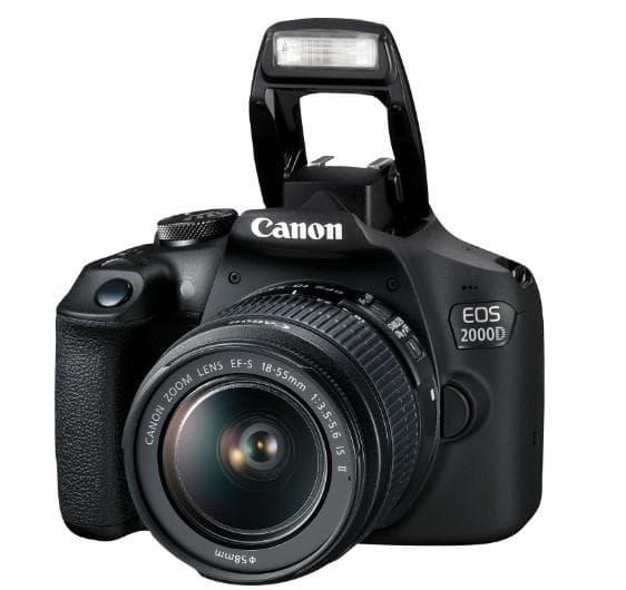 מצלמת Canon EOS 2000D + עדשה 18-55mmיבואן רשמי קרט