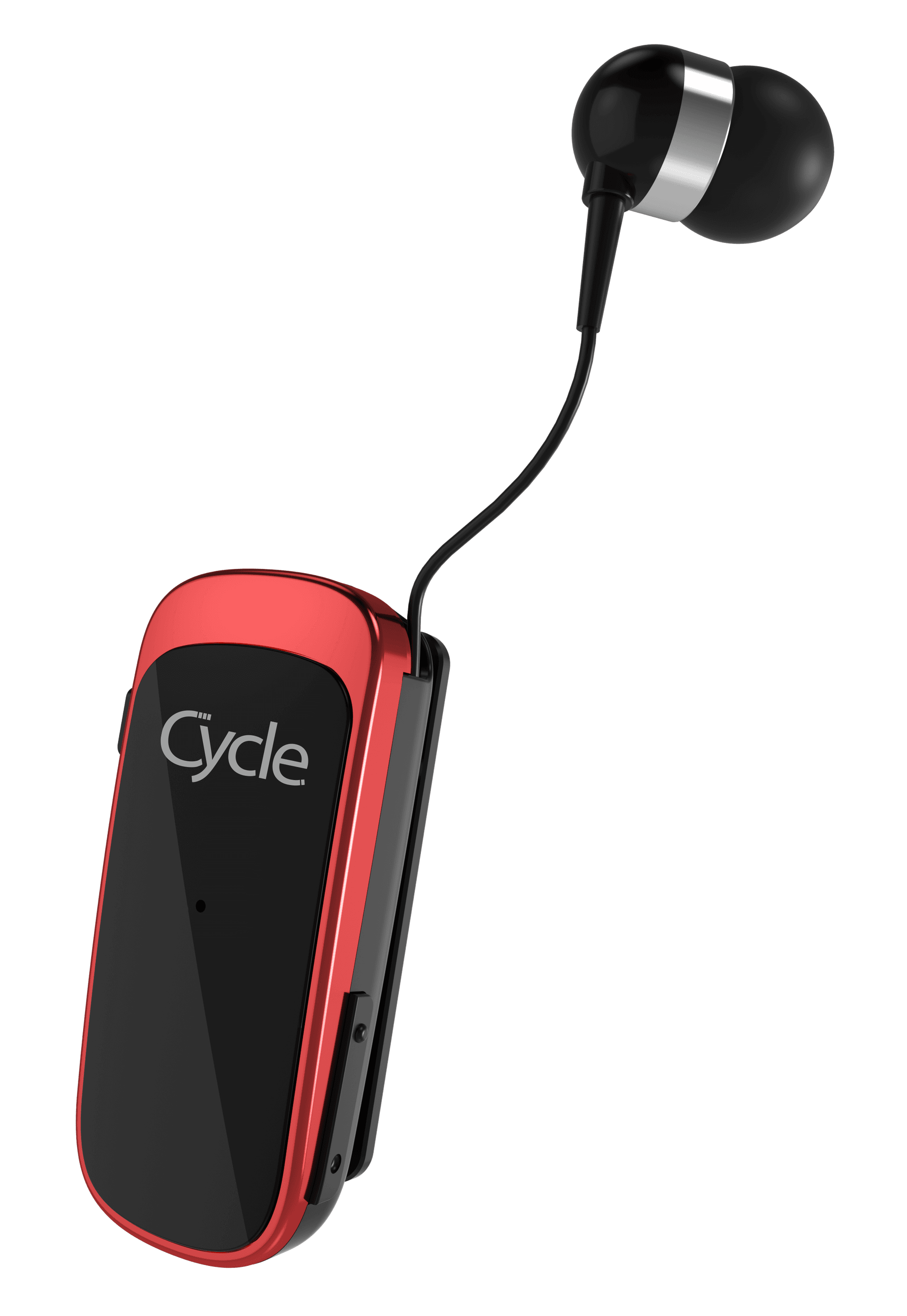 אוזניה אלחוטית Cycle Collar עם חוט נשלף - צבע אדום