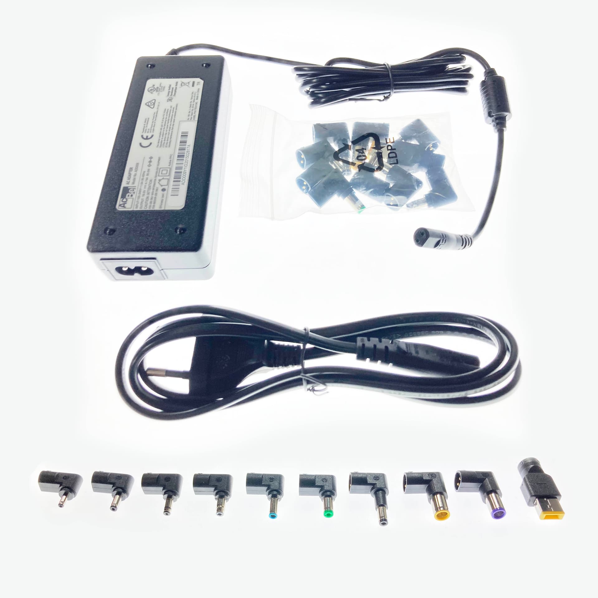 מטען אוניברסלי למחשב נייד ACBEL 90W