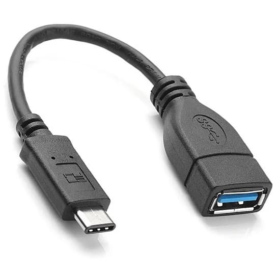 כבל מתאם USB 3.0 נקבה ל-Type-C זכר באורך 0.2 מטר (תומך OTG)