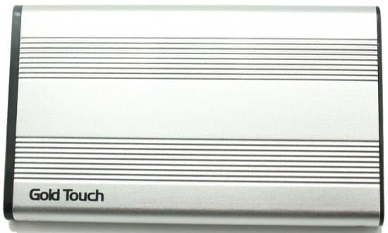 מארז נייד לכונן קשיח 2.5 אינטש איכותי מבית Gold Touch בחיבור USB2.0 עשוי מאלומיניום