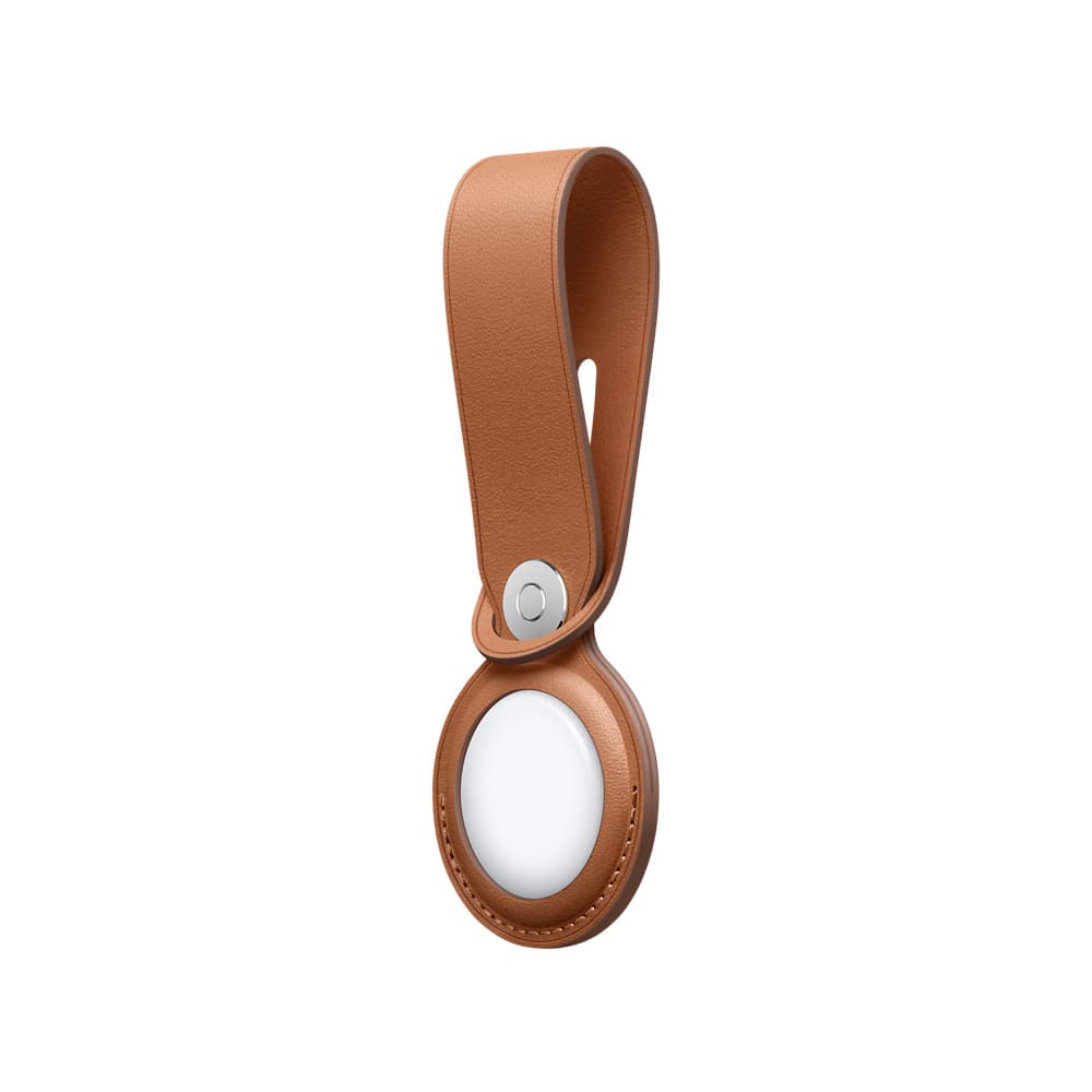רצועה ל-Apple AirTag דגם Leather Loop מעור בצבע חום - יבואן רשמי MX4A2ZM/A