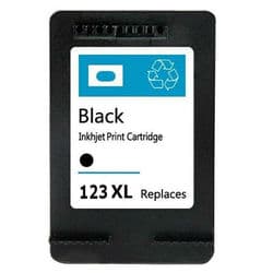 דיו שחור תואם פרימיום HP 123XL F6V19AE (הספק 480 דף)
